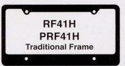Hi-impact 3-d Traditional License Plate Frame W/4 Holes