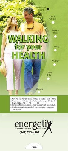 Walking For Your Health - Pocket Slider Chart/ Brochure