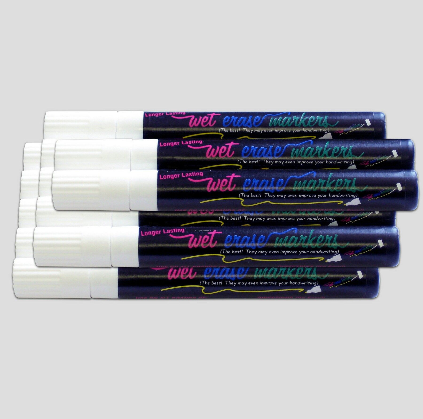 Wet Erase Marker Set - White (12 Pack)