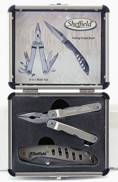12-in-1 Multi Tool And One Hand Opening Lockback Knife Tool Kit