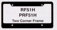 Hi-impact 3-d Two Corner License Plate Frame W/ 2 Holes