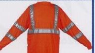 Hi-viz Class III Long Sleeve Fluorescent Orange T-shirts (3xl-4xl)