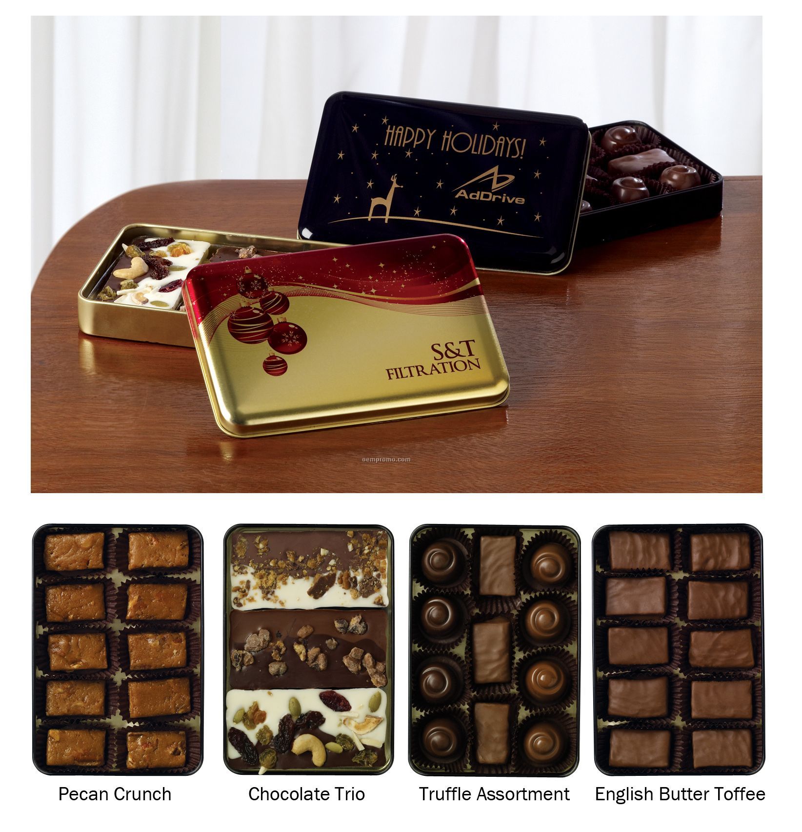 One Of A Kind Tin W/ Truffle/ Toffee Assortment