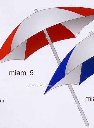 Miami 5 Troylon 86" Umbrella With 44" Extension Handle