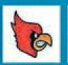 Sport/ Mascot Temporary Tattoo - Snarling Cardinal Head (1.5"X1.5")