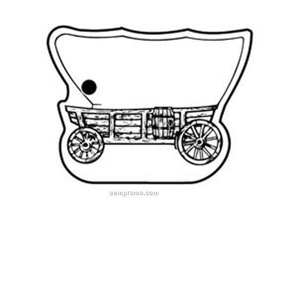Stock Shape Collection Covered Wagon Side View Key Tag