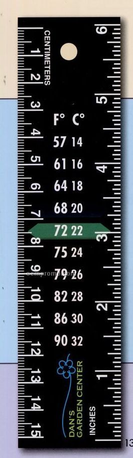 Thermo Ruler W/ Dual Scale Thermometer