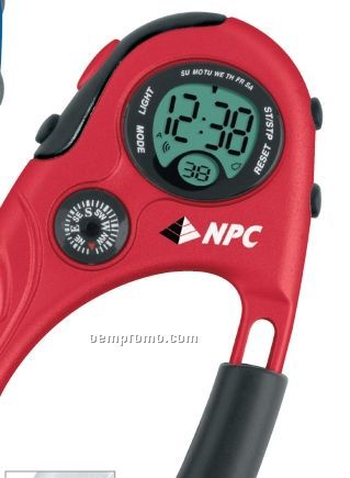 Clip-on Alarm Stopwatch W/ Compass