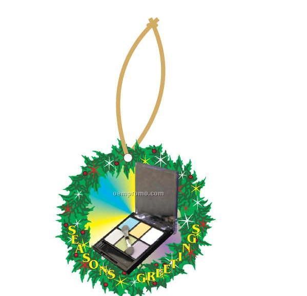 Eye Shadow Case Executive Wreath Ornament W/ Mirrored Back (4 Square Inch)
