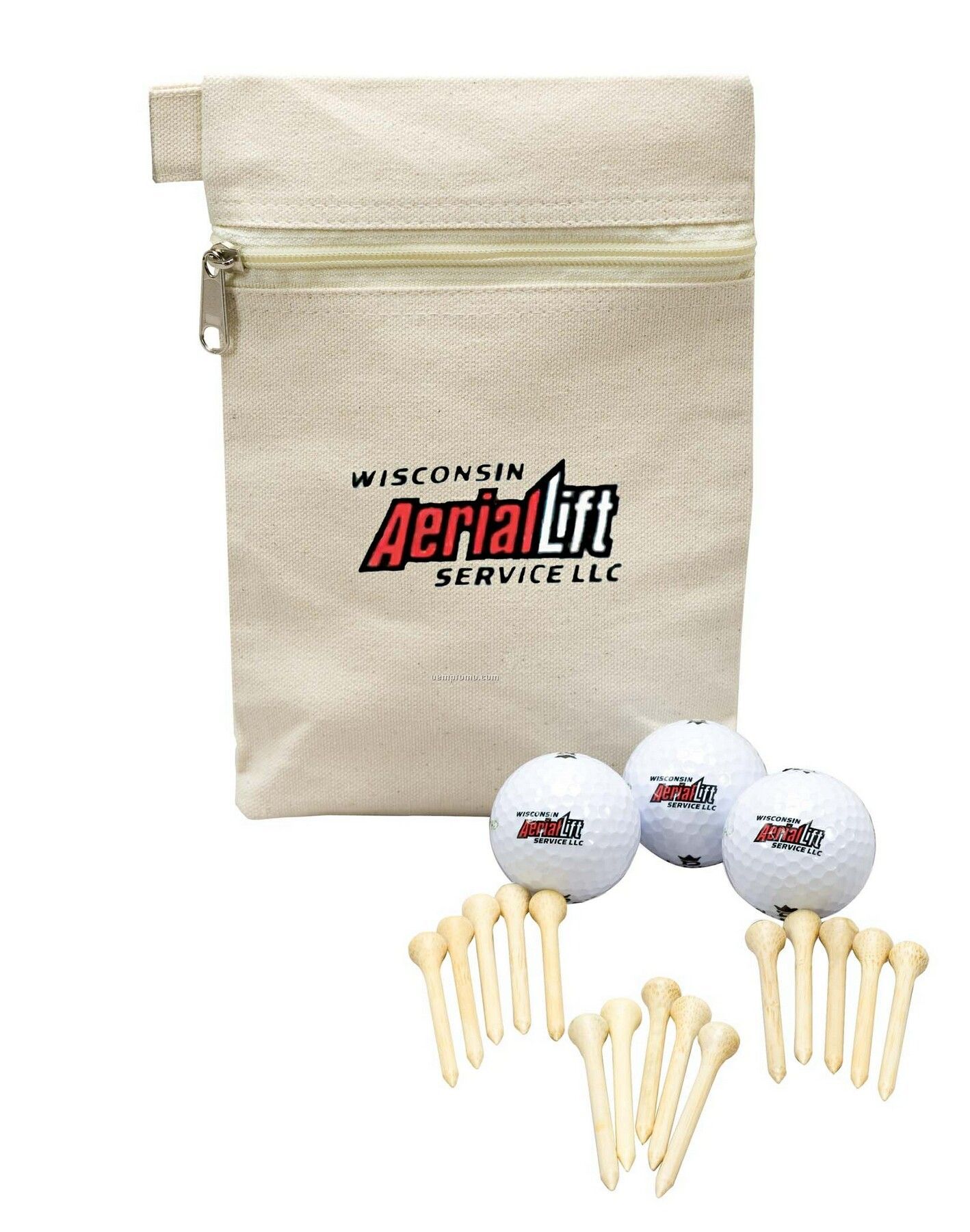 Goingreen Large Event Kit W/ 3 Wilson Eco Core Golf Balls & 15 Bamboo Tees