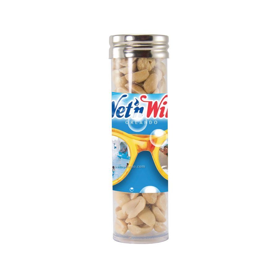 Large Gourmet Plastic Candy Tube With Peanuts