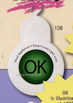 Refrigerator Food Safety Thermometer W/ "Ok" Indicator