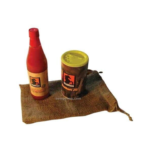 2-pack Gift Set W/ Custom Labeled Hot Sauce, 6 Oz. & Cajun Seasoning, 8 Oz.