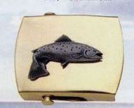 Brass Money Clip (Salmon Fish)