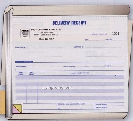 Delivery Receipt Book (3 Part)