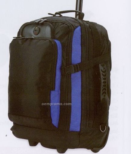 Rolling Travel Polyester Backpack (Blank)