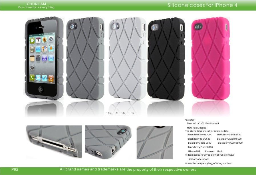 Silicone Case For Iphone 4 And Blackberry