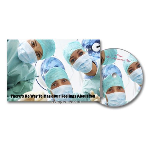 Surgery Medical Appreciation Greeting Card With Matching CD