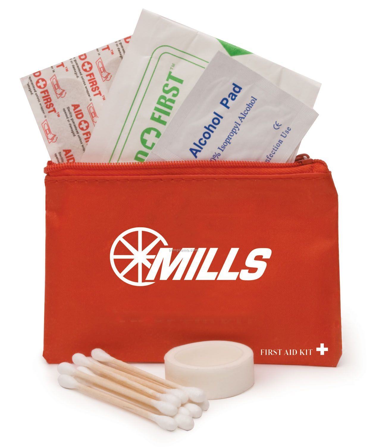 31-piece Mini First Aid Kit With Zipper Pouch