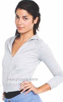 Women's California Fleece Zip Hoody Jacket - 10% Polyester In Heather Gray