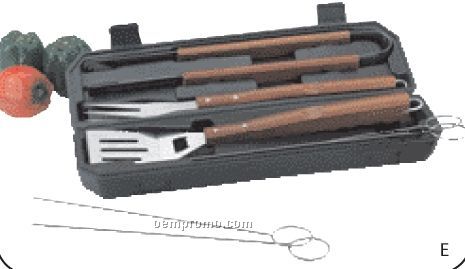 Chefmaster 8 PC Barbeque Set In Carrying Case