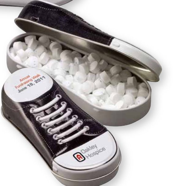 Sneaker Tin W/ Sugar-free Micromints