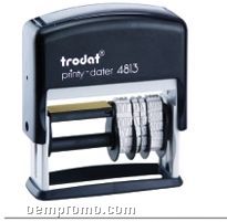 Trodat Rectangle Self Inking Printy Dater Stamp (1"X3/8")