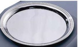 14" Round Stainless Steel Tray