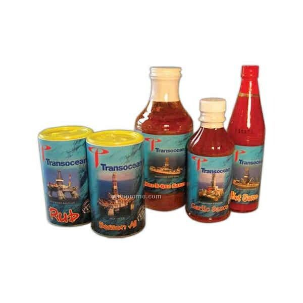 5-pack Gift Set With Custom Labeled 3 Sauces, Rub & Cajun Season