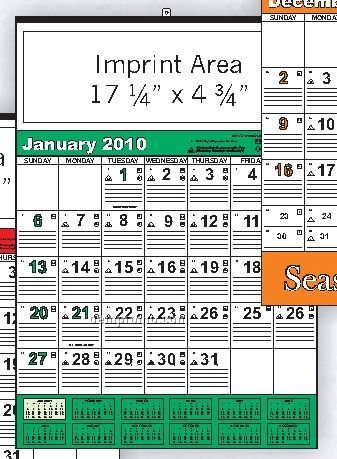 Black & Green Bid Calendar (Order By 8/31)