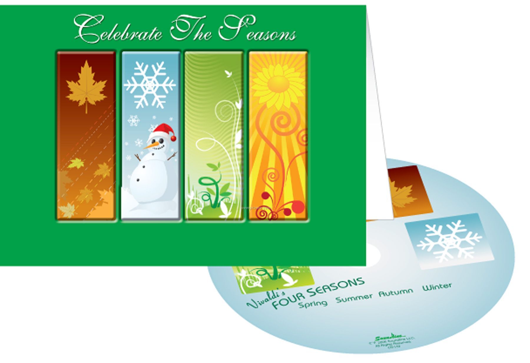 Celebrate The Four Seasons Greeting Card W/ Matching CD