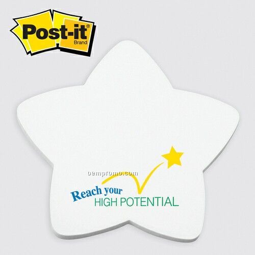 Large Star Post-it Die Cut Notepad (25 Sheets/1 Color)