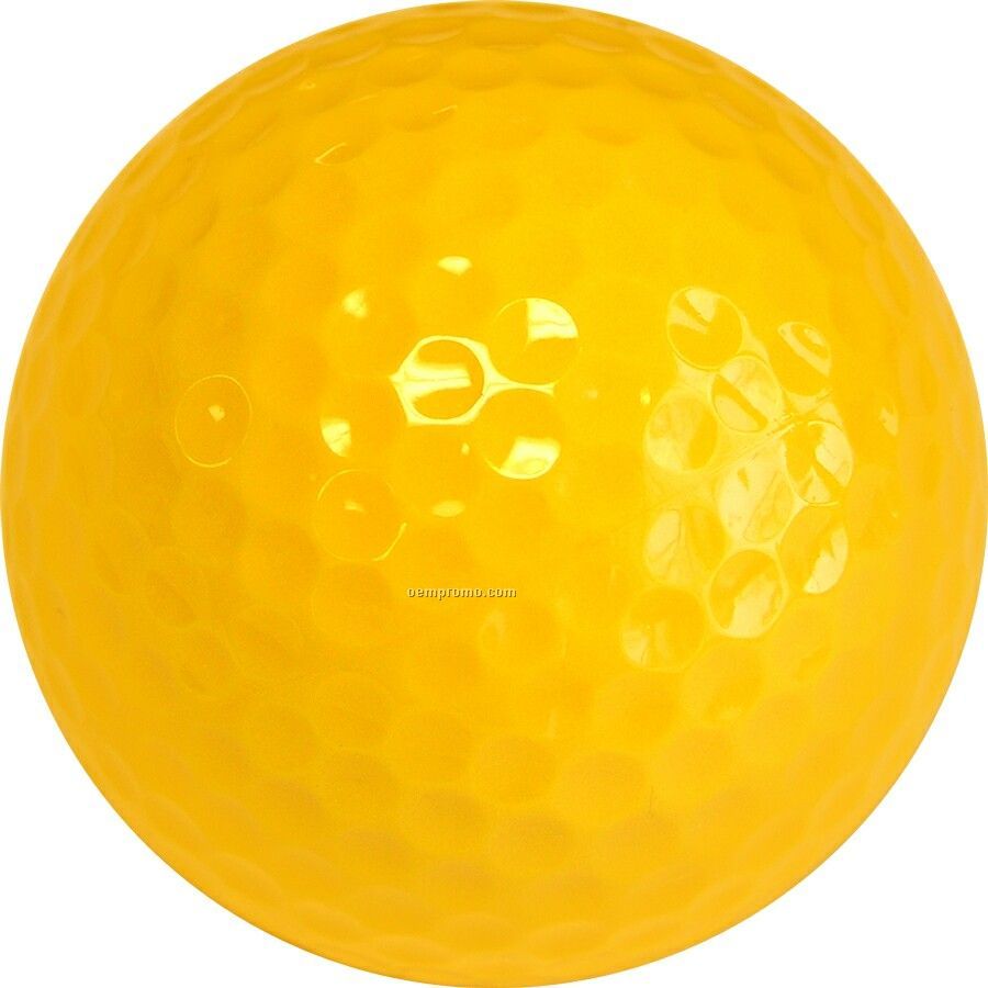 Yellow Golf Balls (1 Color/ Clear 3 Ball Sleeves)