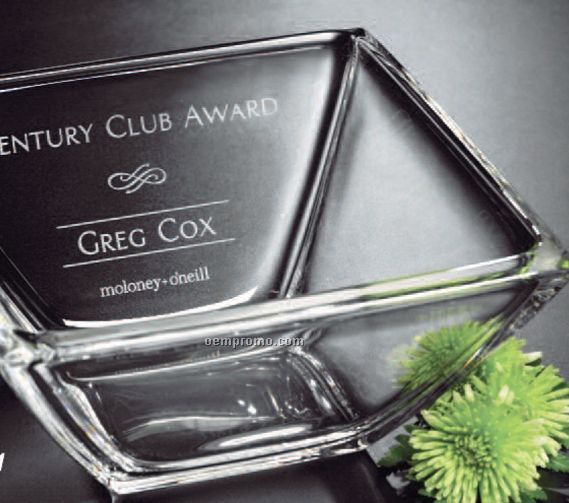 Clear Crystaline Bowl Award (9