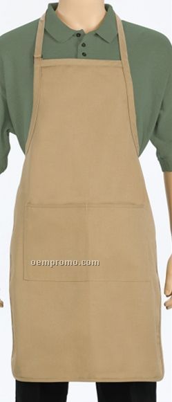 Solid Color Transitions Bib Apron W/ 2 Divisional Pouch Pocket (34"X23")