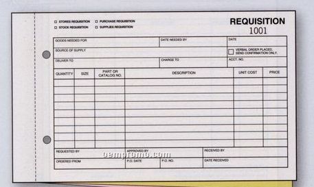 4-in-1 Requisition (3 Part)