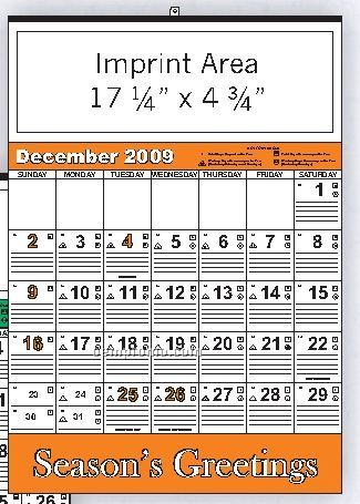 Black & Orange Bid Calendar (Order By 8/31)
