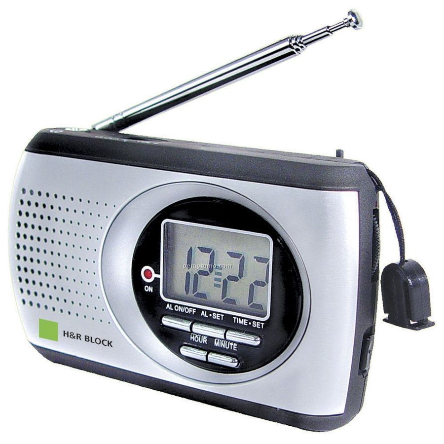 Handy AM/ FM Clock Radio