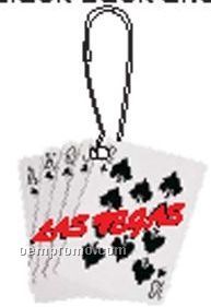 Las Vegas Royal Flush (Spades) Zipper Pull