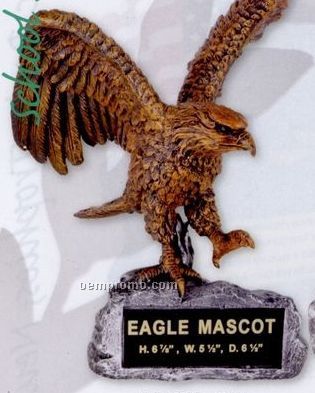 Eagle School Mascot W/ Plate