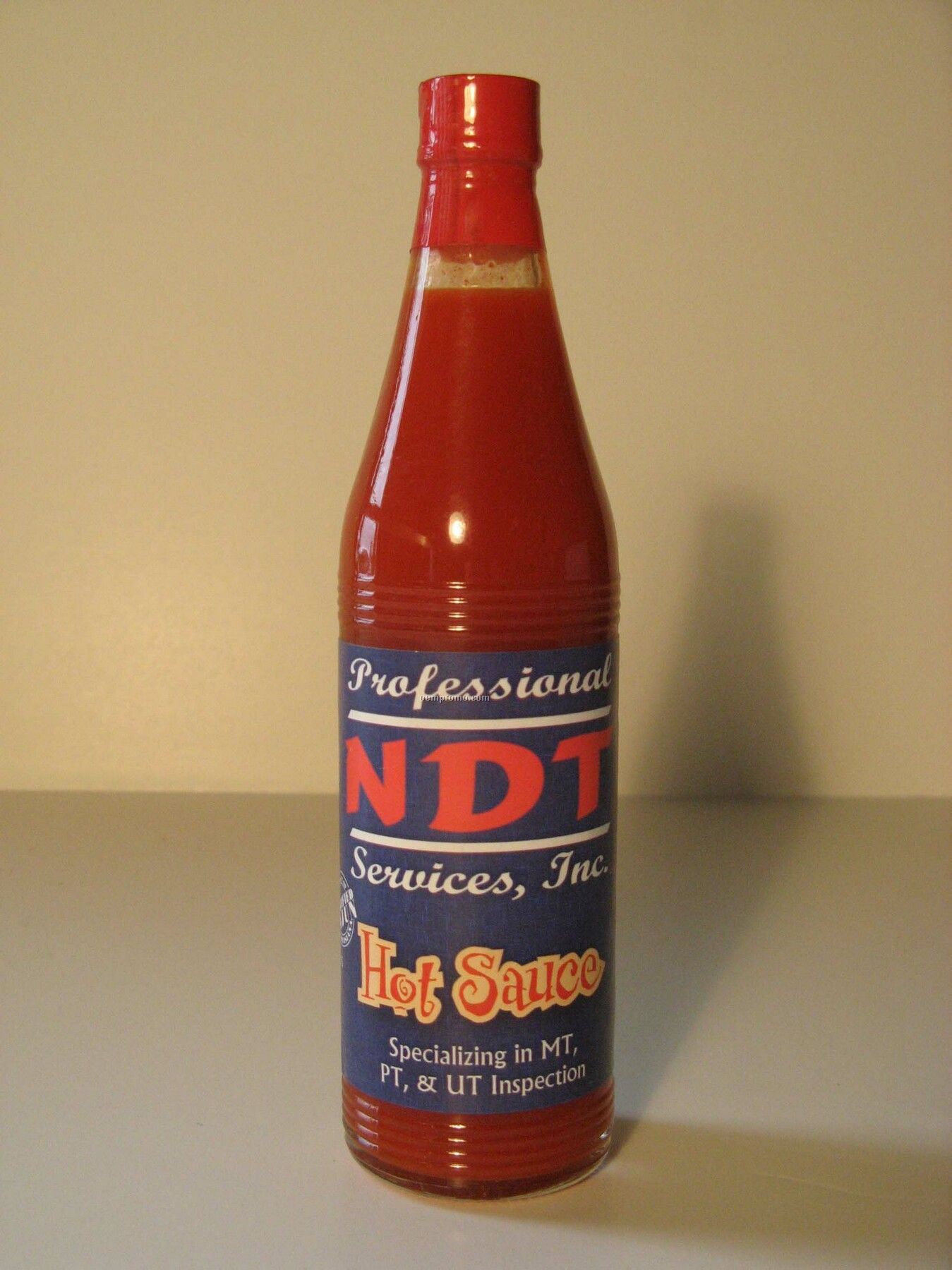 Red Hot Sauce With Full Color Custom Label - 3 Oz.