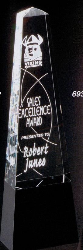 Sable Gallery Crystal Cosmo Obelisk Award (11")