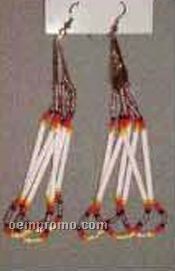 Sunset Simulated Quill Earrings