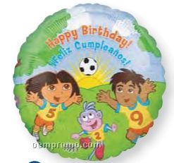 18" Dora Happy Birthday/Feliz Cumpleanos Balloon