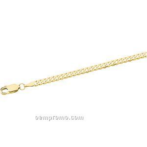 Ladies' 7" 14ky 3-1/4mm Curb Chain Bracelet