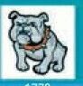 Sport/ Mascot Stock Temporary Tattoo - Bulldog Body (1.5