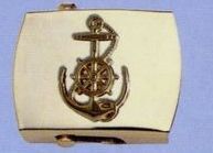 Brass Money Clip (Gold Anchor & Ship's Wheel)