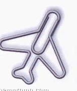 Stock Logo Paper Clips In Tin Full Color Mylar Label (A1 Airplanes)