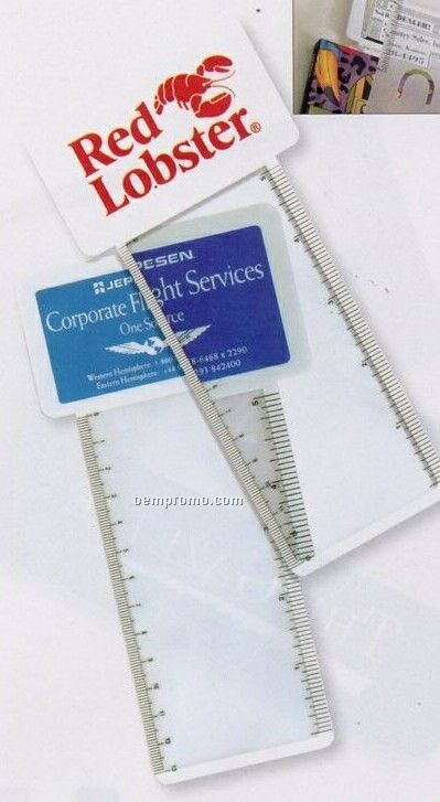 Business Card Magnifier Ruler/Bookmark