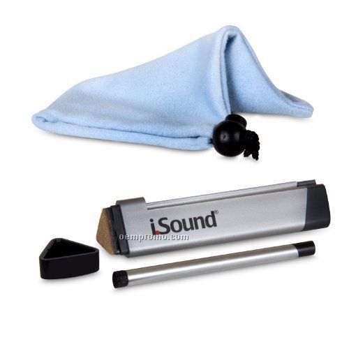 Isound 2 In 1 Cleaning Kit & Stylus For Ipad, Iphone, Ipod And Touch Screen